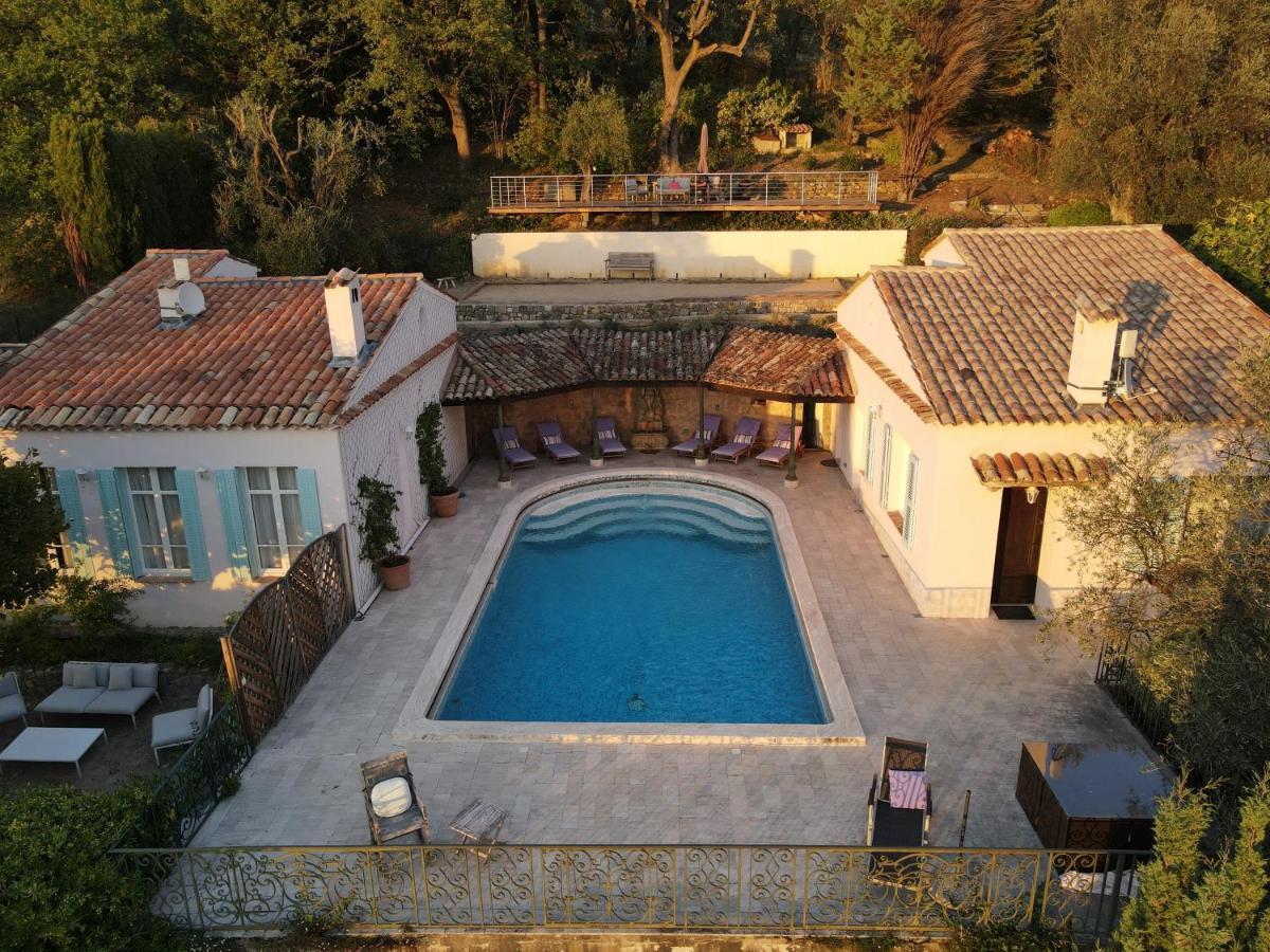 Apartment Cezanne With Heated Pool And Private Garden Chateauneuf-Grasse Luaran gambar